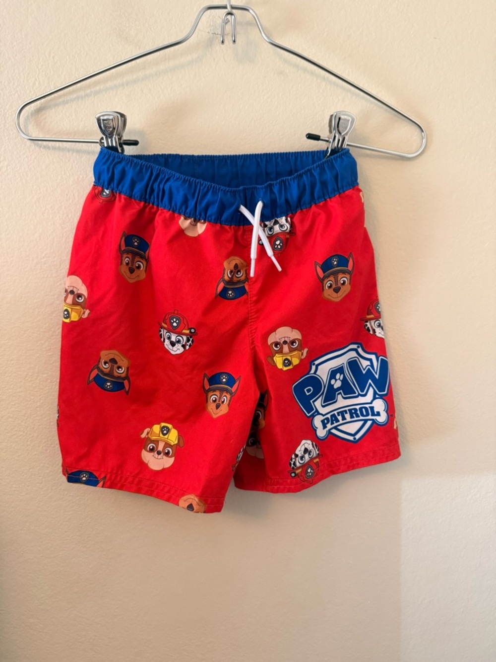 Nickelodeon Paw Patrol Red Swim Shorts with Blue Waistband